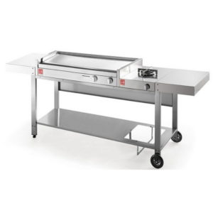 BARBECUE Airone SERIE 80 con carrello aperto mix 1 fuoco