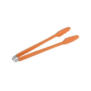 Pinza Lotus Grill colorata in silicone arancione