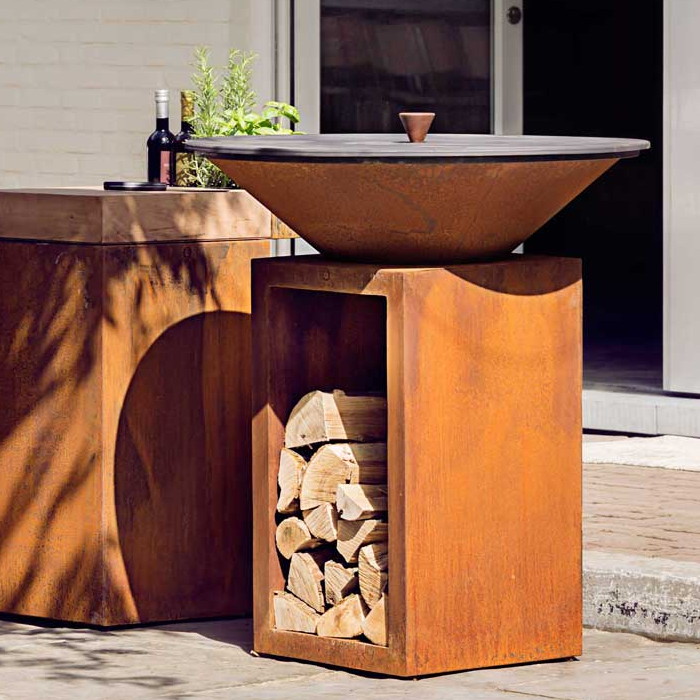 Coperchio Per Barbecue Rotondo - Impermeabile E Anti-Vento. Misure 76x91cm (30x36H). Proteggi La Tua Griglia Da Pioggia E UV. Con Cinghia Per Fissaggio. - 4