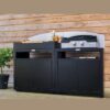 CUCINA 2 MODULI CON PANNELLI PARASCHIZZI – NERO LE MARQUIER (2)