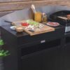 CUCINA 2 MODULI CON PANNELLI PARASCHIZZI – NERO LE MARQUIER (3)