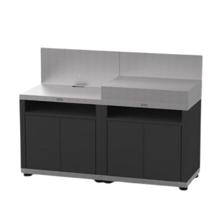 CUCINA 2 MODULI CON top in acciaio inox LE MARQUIER (1)