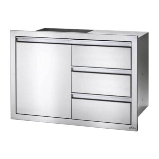 Cassettiera in Acciaio inox Napoleon BI-3624-1D3DR