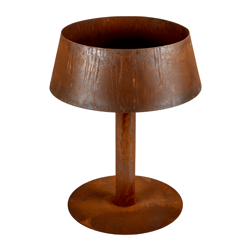 Braciere Lampada alta ruggine Braciere Lampada alta ruggine