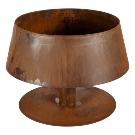 Braciere lampada bassa ruggine