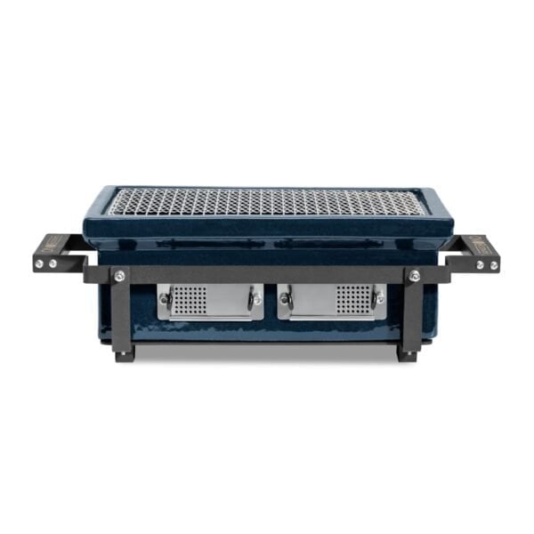 HIBACHI EVO rettangolare Navy Blue, ideale per cuocere spiedini in fila