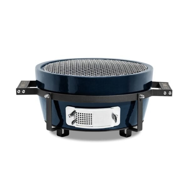 HIBACHI EVO rotonda Navy Blue con struttura in ceramica e griglia